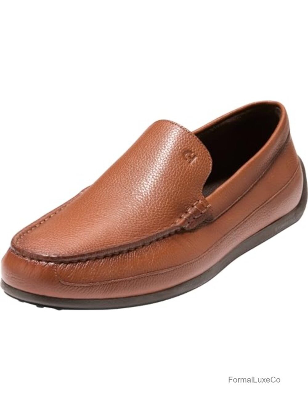 Men's Leather Cap Toe Venetian Driving Loafers Slip On Business Casual